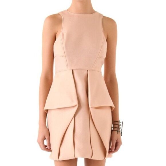 Tibi Origami Simona Jacquard Open Back Mini Dress Sz 12 NWT - Picture 2 of 11